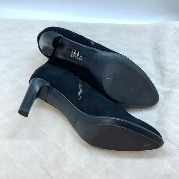 Aquatalia Dina Black Suede Booties - Picture 10 of 11